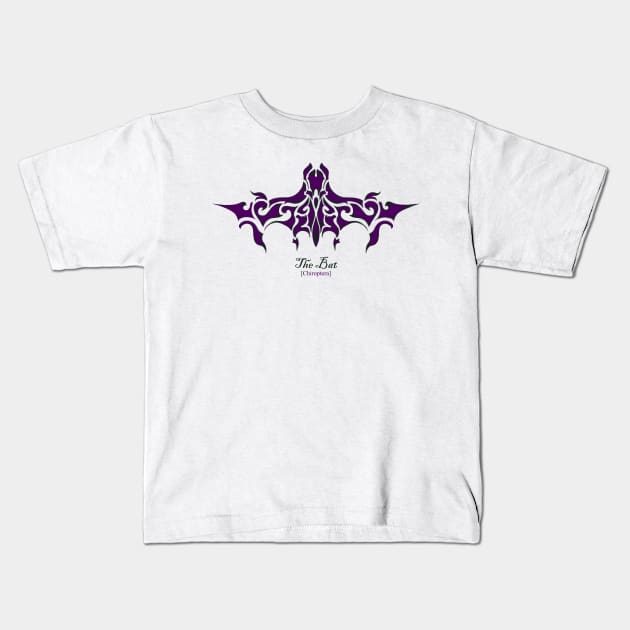 The Bat - Purple Kids T-Shirt by Ravendax